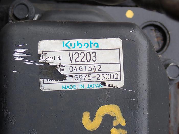 Used 2004 Kubota V2203-ES Industrial Diesel Engine