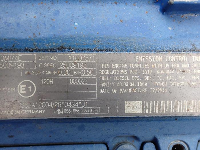 Used 2010 Deutz TCD2012 L04 2V Diesel Power Unit MECHANICAL INJECTION! BF4M2012C