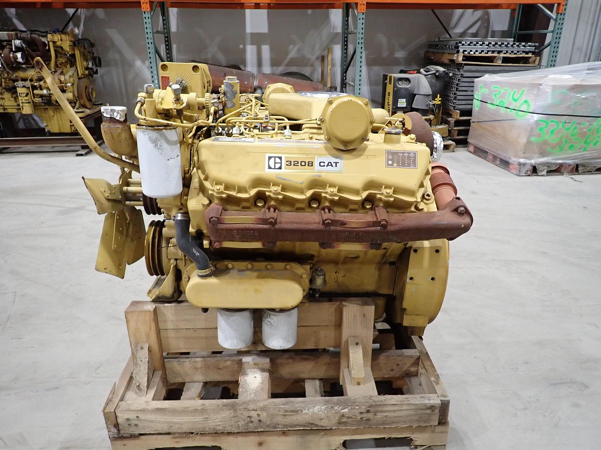 Used CAT 3208T Turbo Diesel Industrial Engine 1W7200