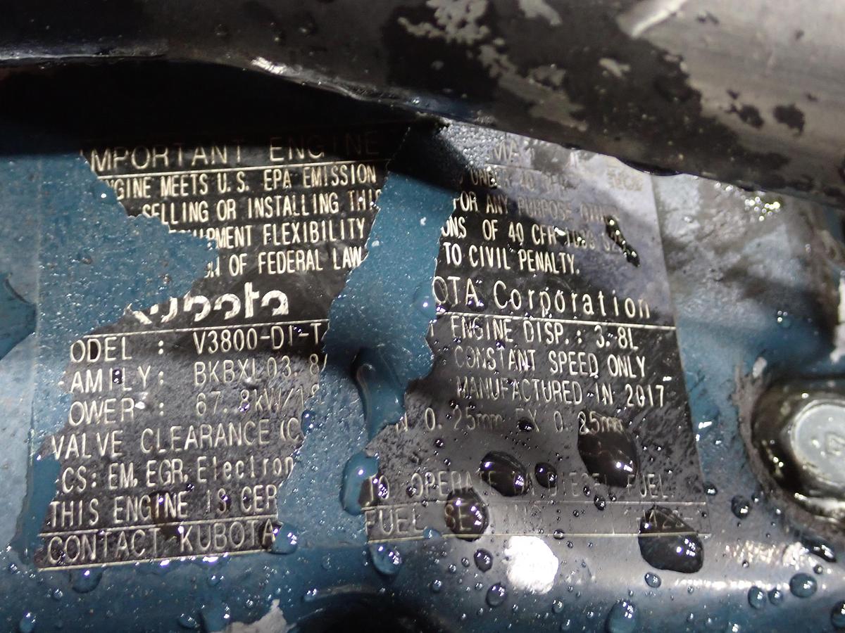 Used Kubota V3800-DI-TI-BG-ET01 Diesel Engine