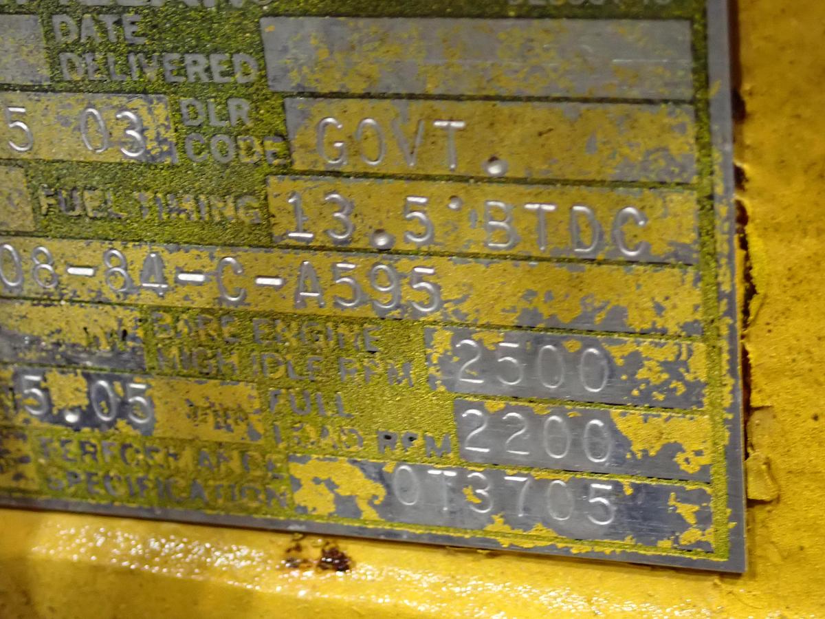 Used 1984 CAT 3306 PC Diesel Truck Engine 404 ORIGINAL HOURS!