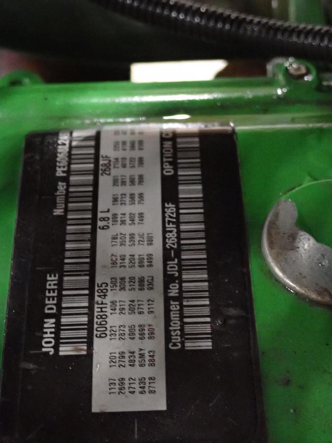 Used 2014 John Deere 6068HF485 Diesel Engine 509 HOURS!