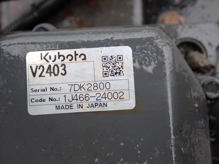 Used 2012 Kubota V2403-M-ET08e Diesel Engine POWER UNIT! VIDEO! RUNS MINT!