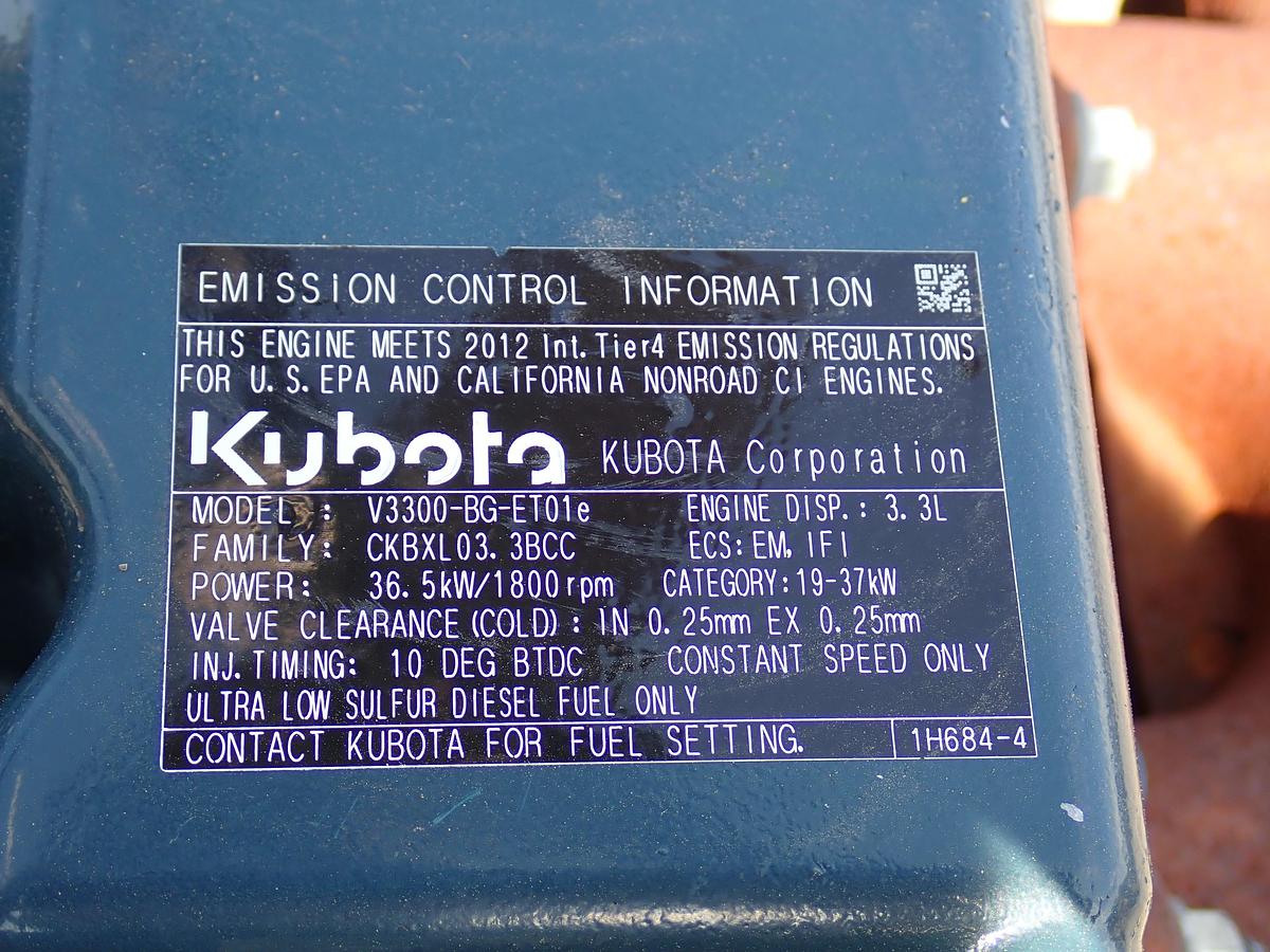 Used 2012 Kubota V3300-BG-ET01e