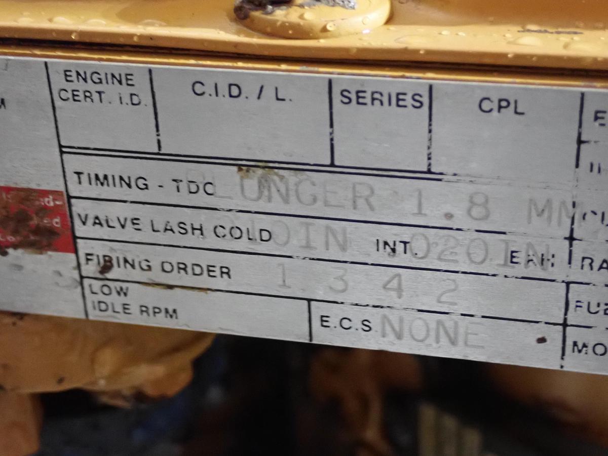 Used 1988 Cummins 4BT 3.9 C100 Turbo Diesel Engine CPL 730