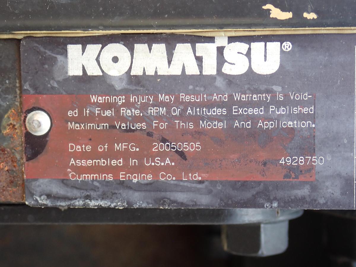 Used 2005 Komatsu SAA6D102E-2 Diesel Engine CPL 8267