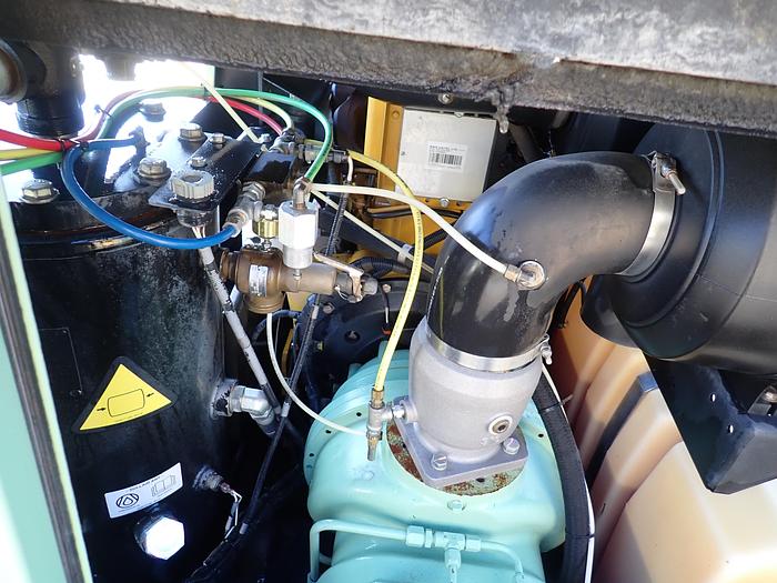 Used 2017 Sullair 375HDPQ 375 CFM Air Compressor JOHN DEERE DIESEL