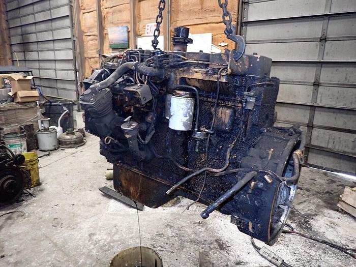 Used Case 6-590 Diesel Engine RUNS MINT! Cummins 5.9 6B Crane Backhoe