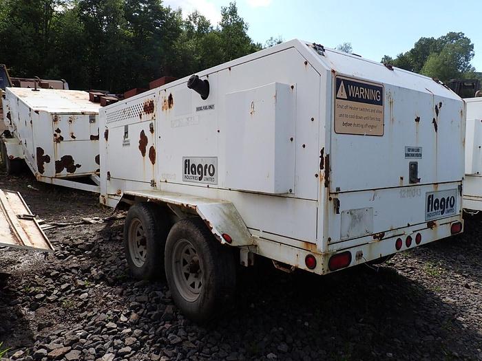 Used 2011 Flagro FVO1000TR Portable Heater KUBOTA DIESEL! Towable 780K BTU