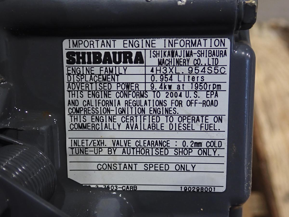 Used 2004 Shibaura S753 Diesel Engine
