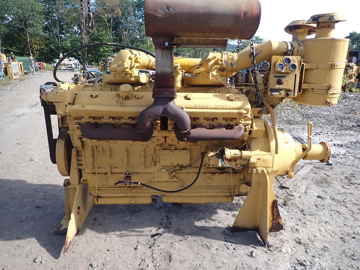 Used Detroit Diesel 16V71 Engine w/ PTO Clutch 7163-7000
