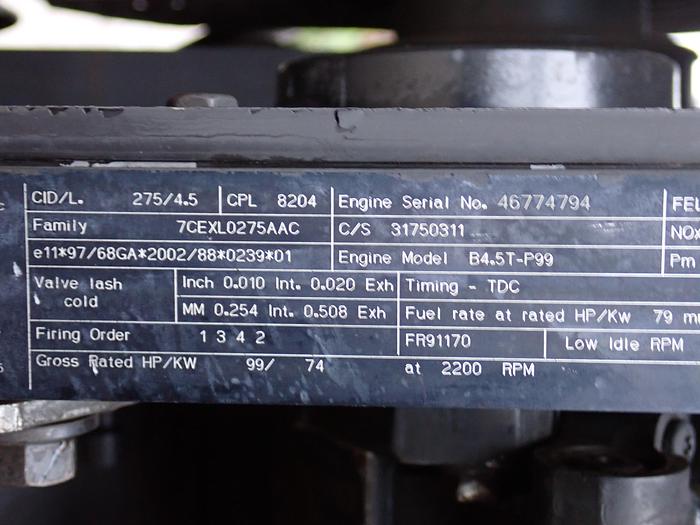 Used 2007 Cummins B4.5T Diesel Engine Power Unit QSB 4.5