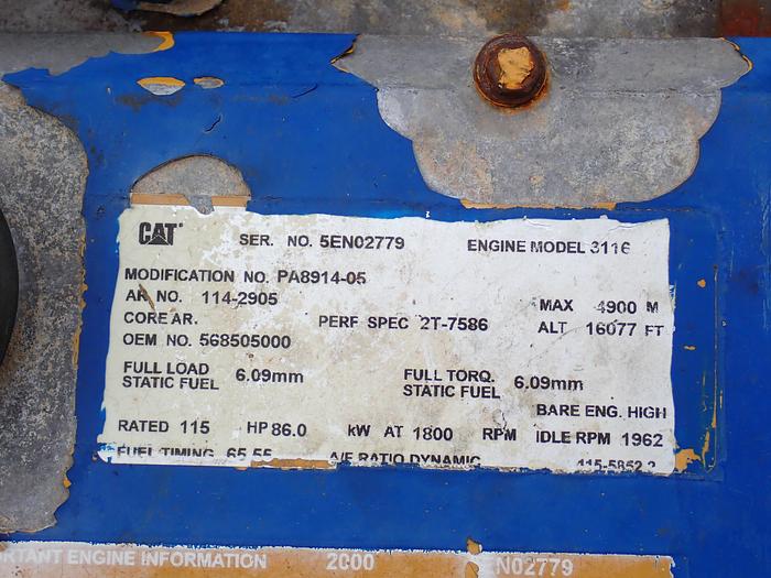 Used 2000 CAT 3116 Diesel Power Unit A/R 114-2905