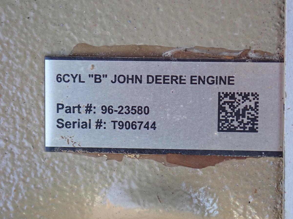 John Deere 6068TF151 Turbo Diesel Engine GOV'T REBUILT!