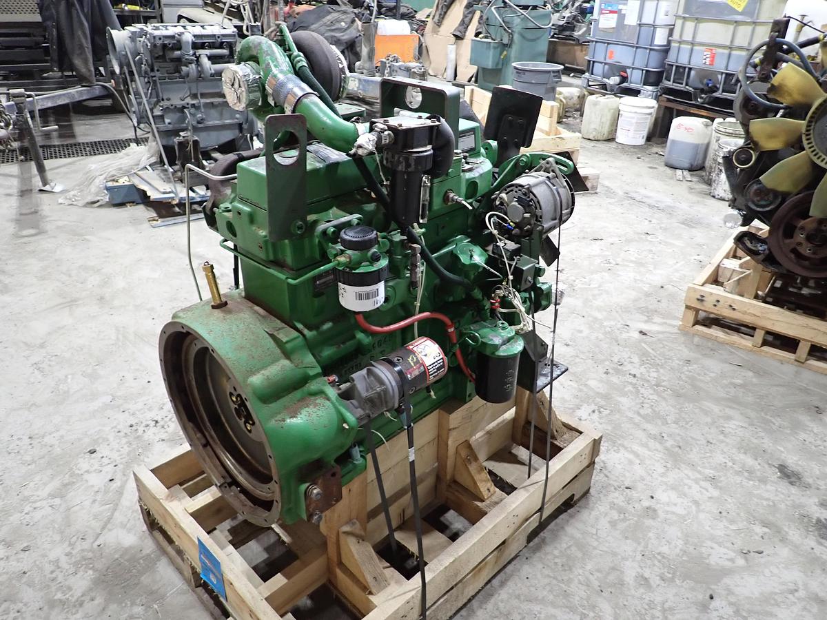 Used John Deere 4045TF151 Turbo Diesel Engine 744 HOURS!