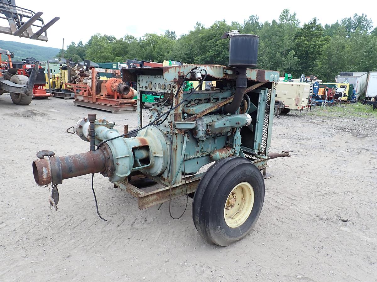 Used Berkeley B6JQBM 8x6 Water Irrigation Pump DETROIT 6-71