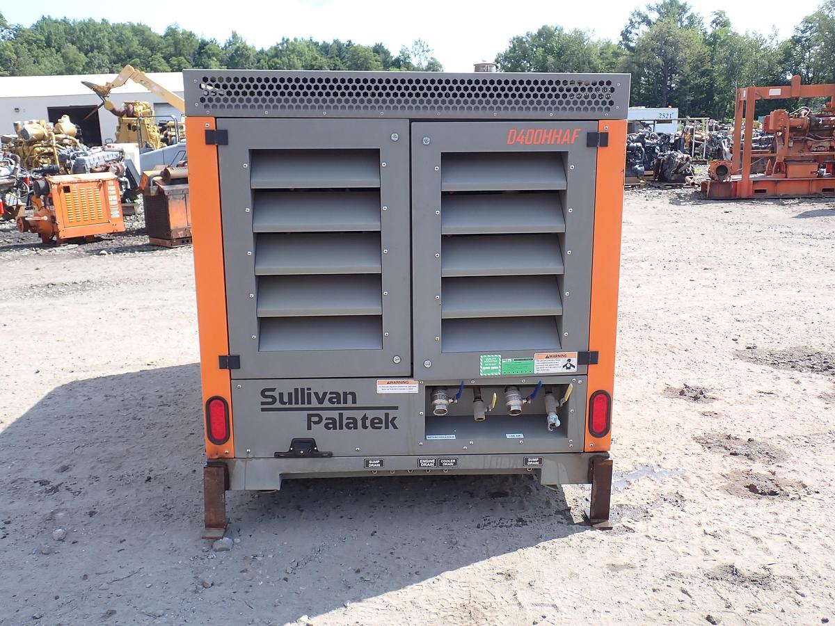 Used 2019 Sullivan Palatek D400PHHJD4AF 400 CFM Air Compressor 168 HOURS