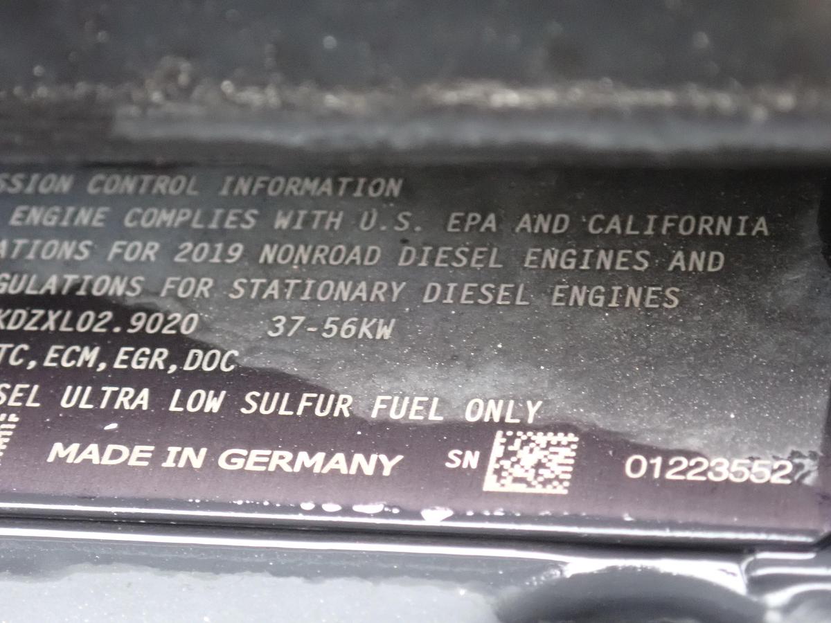 Used 2019 DEUTZ TD2.9L4 Diesel Power Unit 74 HP