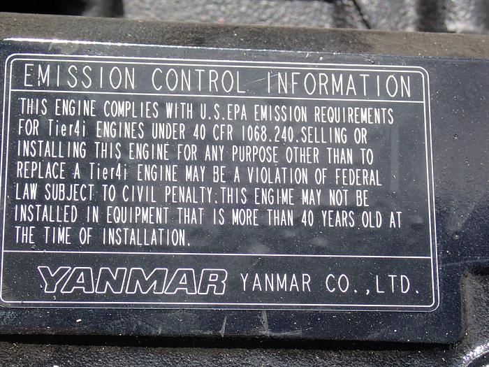 Refurbished Yanmar 4TNV98T-ZXNMS2R Turbo Diesel Engine FACTORY REMAN