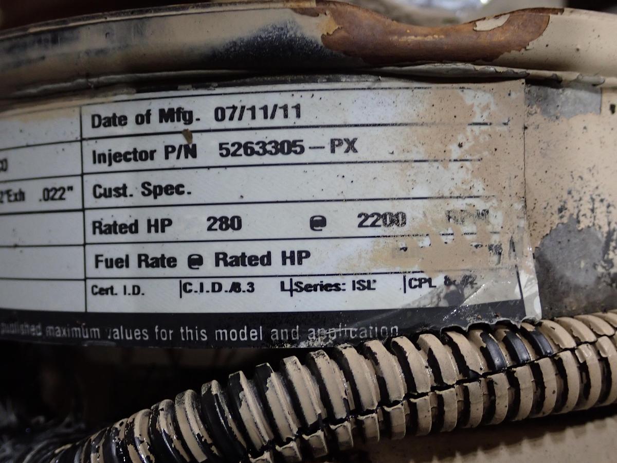 Used 2011 Cummins C8.3-300E Diesel Engine ISC CPL 8692