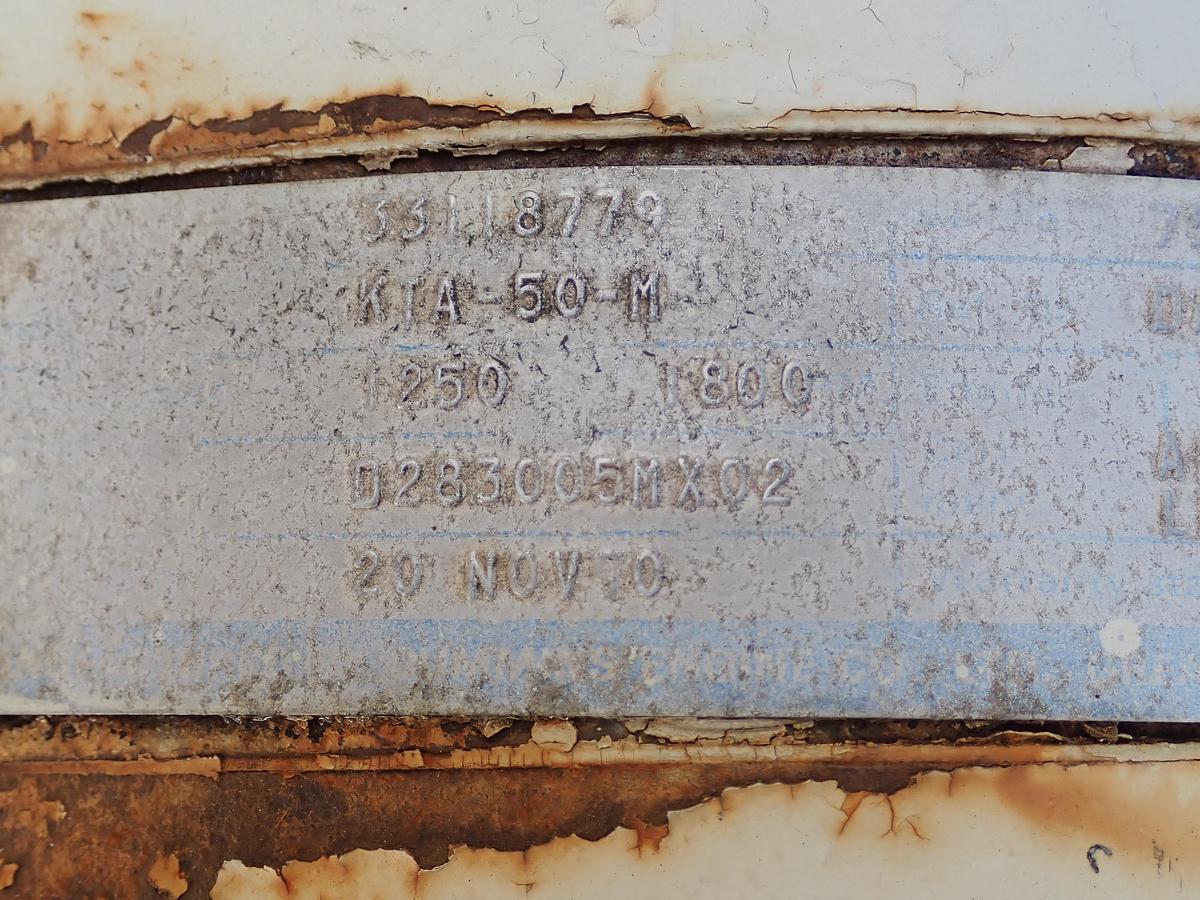 Used 1990 Cummins KTA50-M Marine Diesel Engine CPL 977