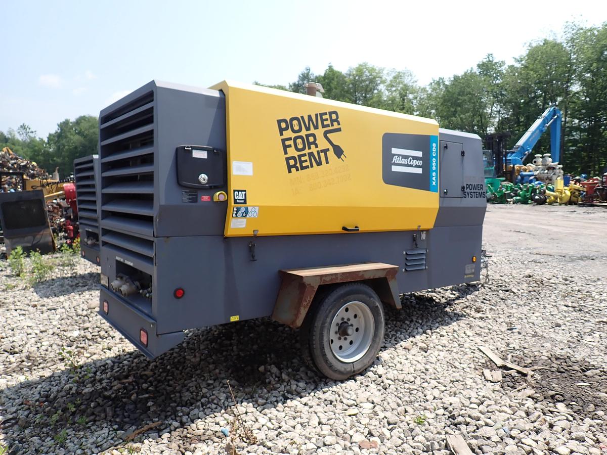 Used 2020 Atlas Copco XAS950CD8 950 CFM Air Compressor 842 HOURS