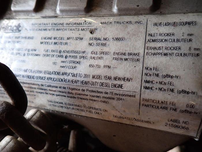 Used 2011 Mack MP7-325M Turbo Diesel Engine STRONG RUNNER! LOW MILES! Truck MP7 325