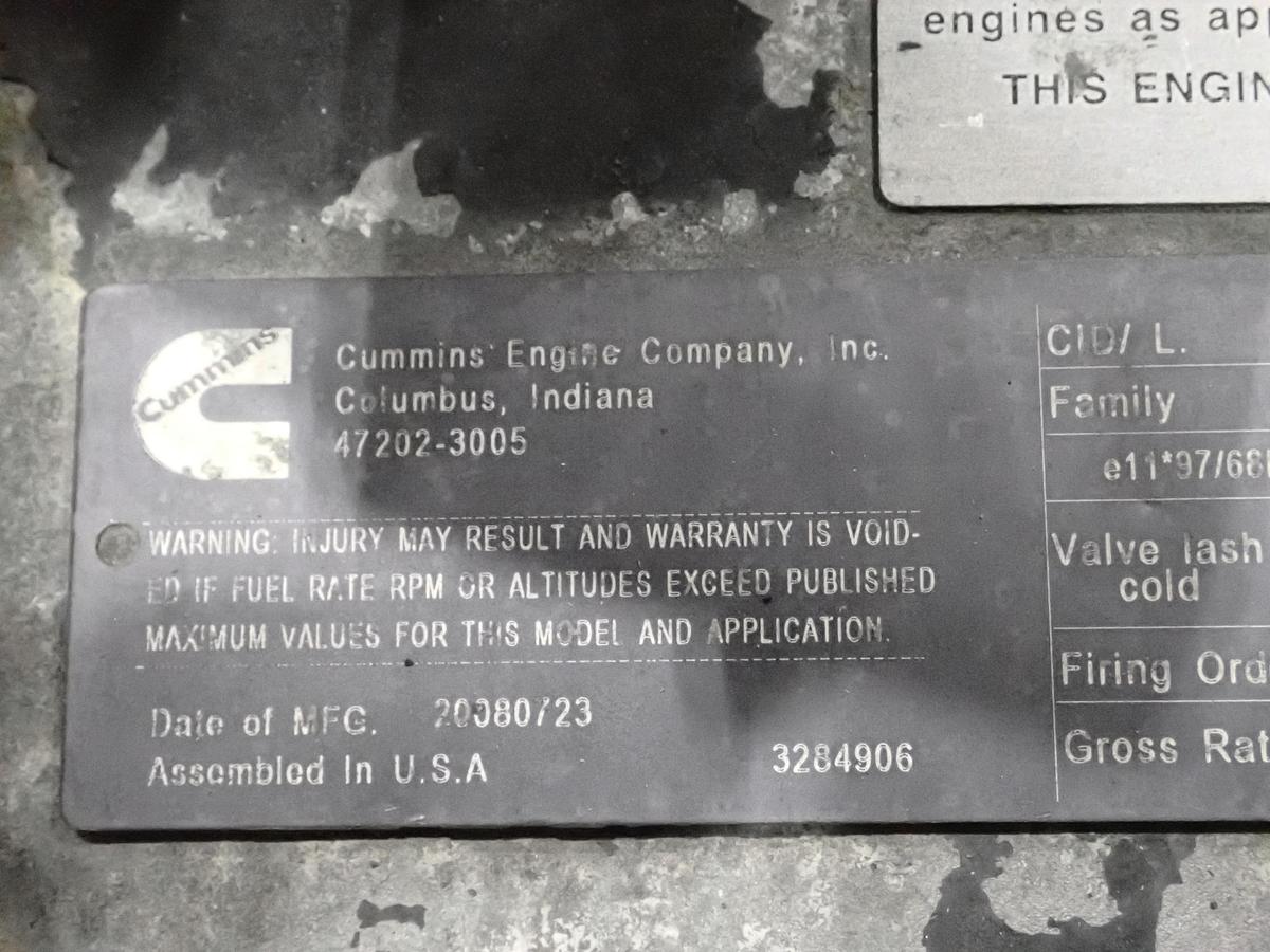 Used 2008 Cummins QSB 6.7 Diesel Engine CPL 8466