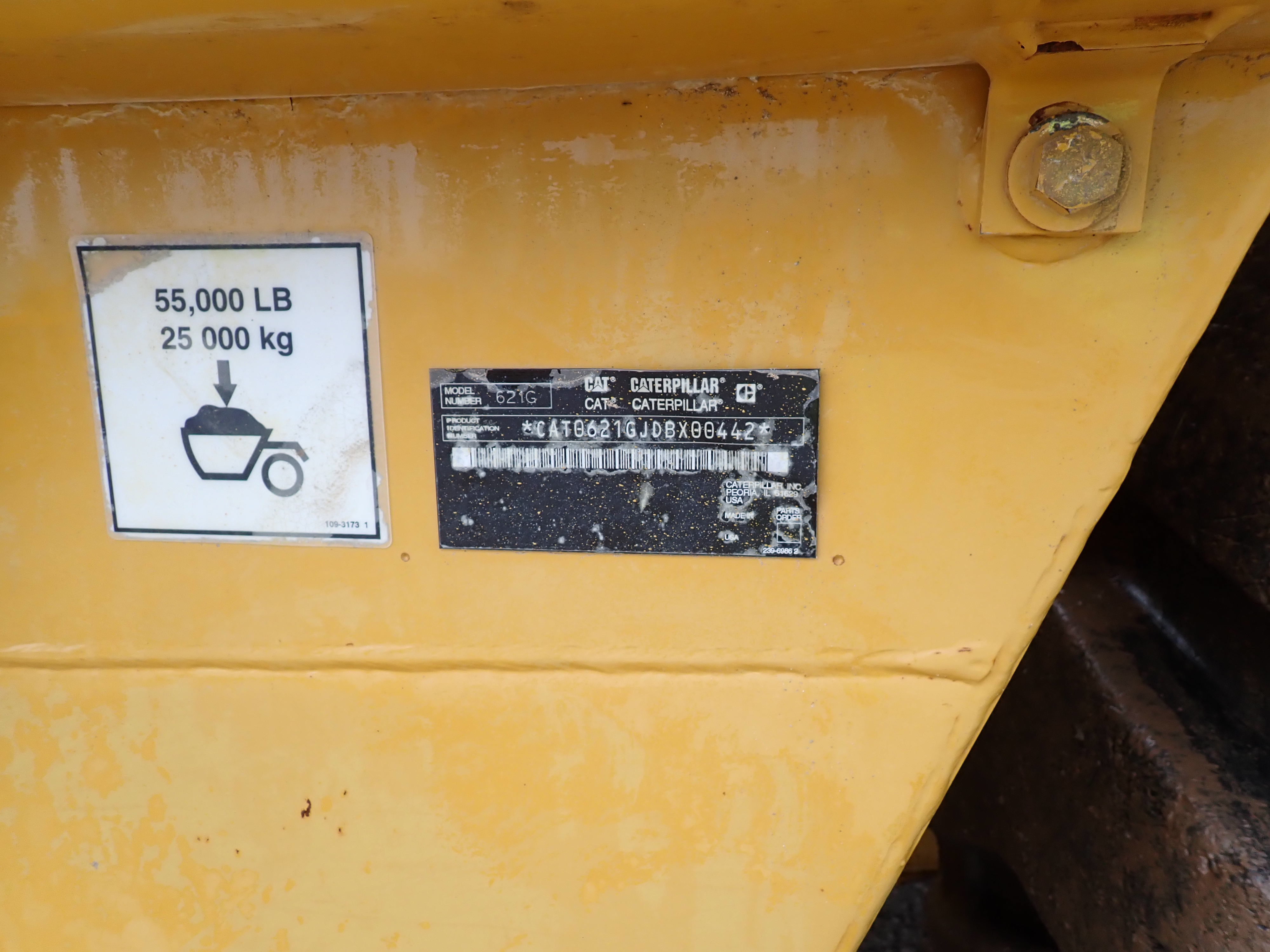 Used 2007 CAT 621G Motor Scraper