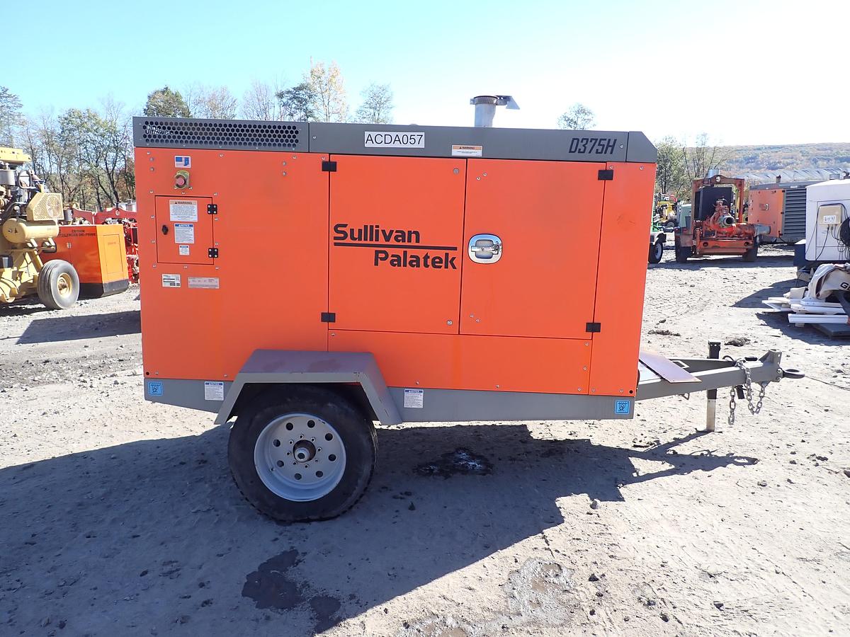 Used 2023 Sullivan Palatek D375PHJD4 375 CFM Air Compressor