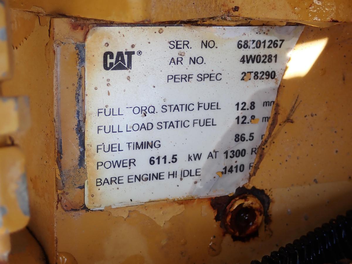 Used 2004 CAT 3508 Diesel Engine POWER UNIT AR # 4W-0281