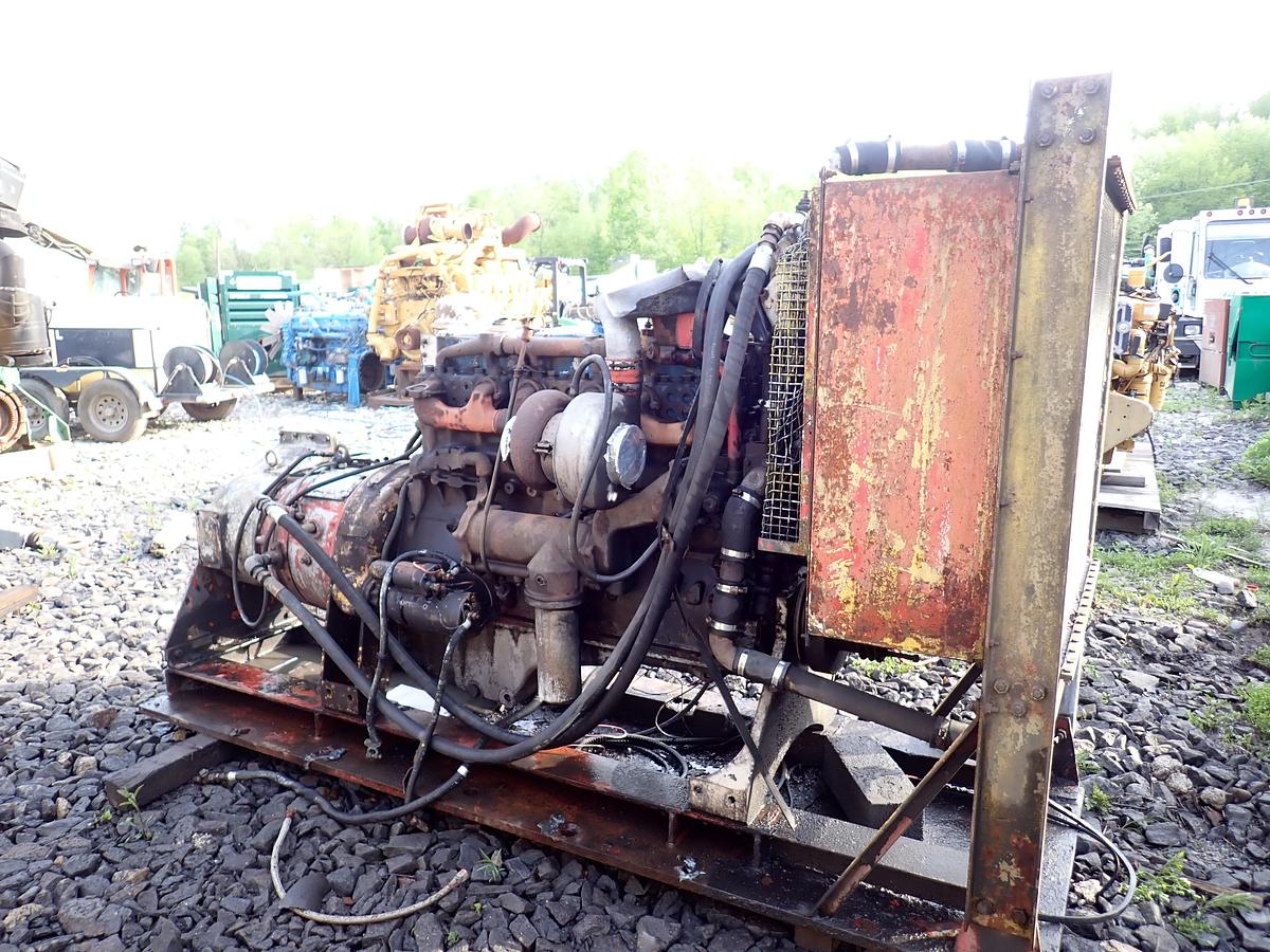 Used 1973 Cummins NTC-270 Small Cam Diesel Engine DRAGLINE TRAY