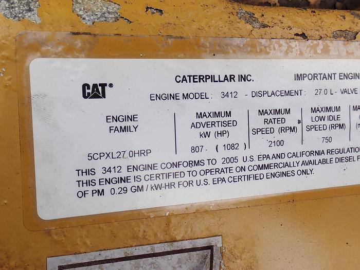 Used 2005 Caterpillar 3412E