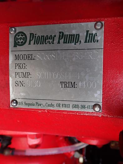 Used 2008 Pioneer SC66S14L1 Super 6" Water Pump ENCLOSED