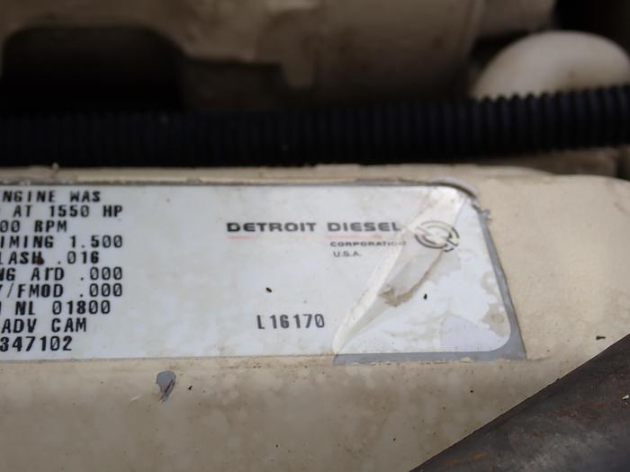 Used Detroit Diesel 24V71 Quad Turbo Engine MODEL 7243-7406