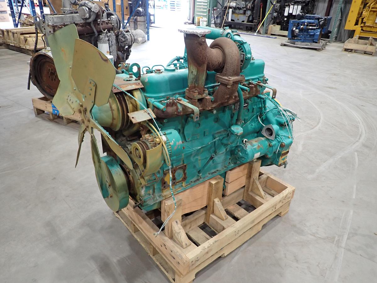 Used Komatsu S6D110-1 Turbo Diesel Engine 341 HOURS!