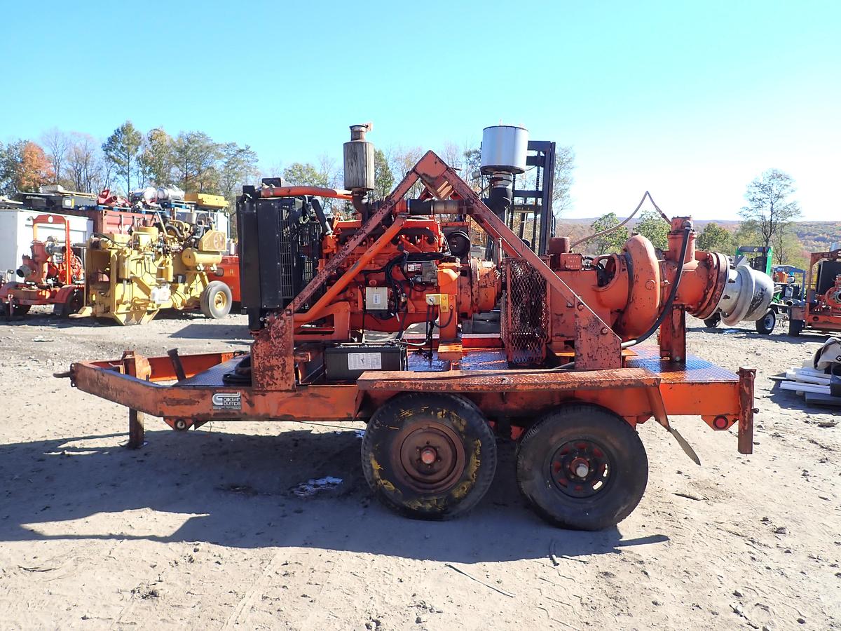 Used Godwin DPC300 12" Water Pump TRAILER MOUNTED