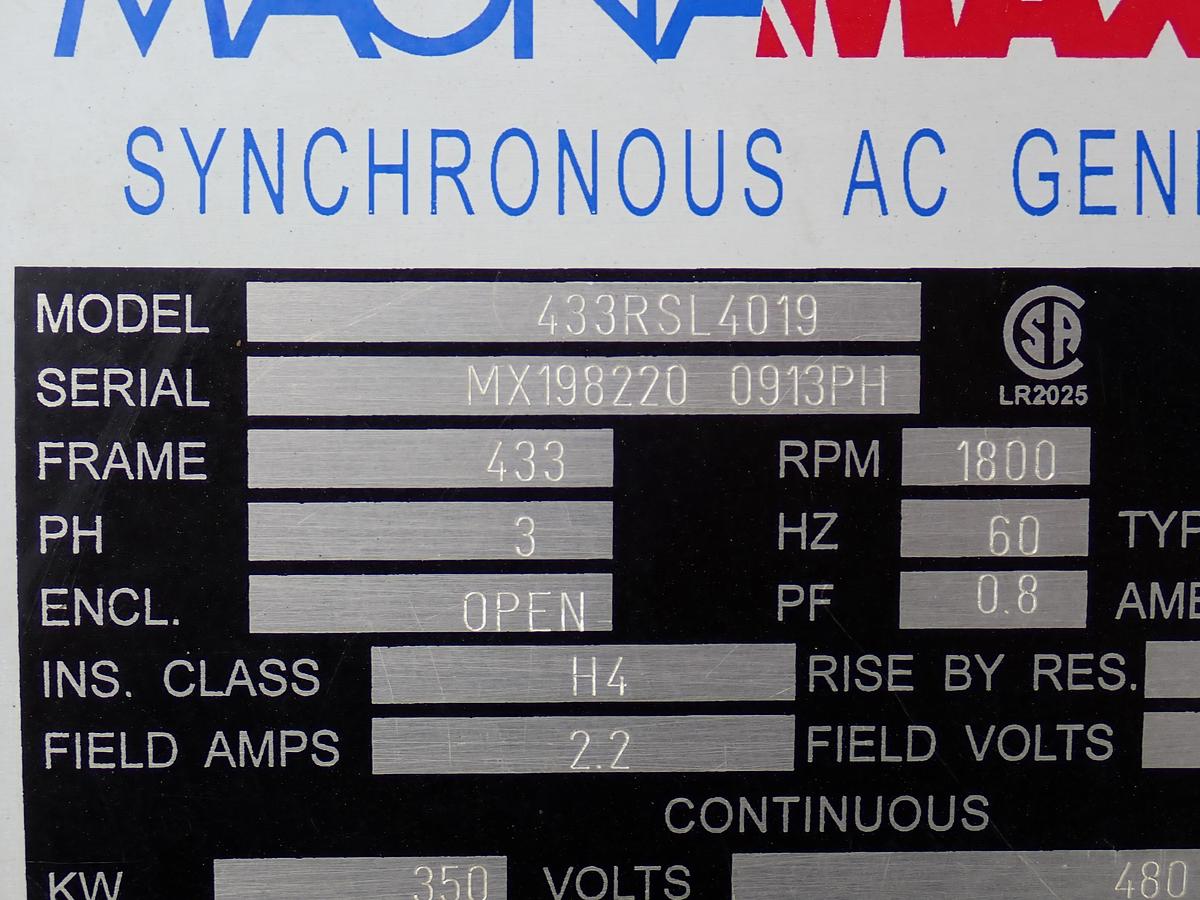 Used 2006 Detroit Diesel 350 KW Generator