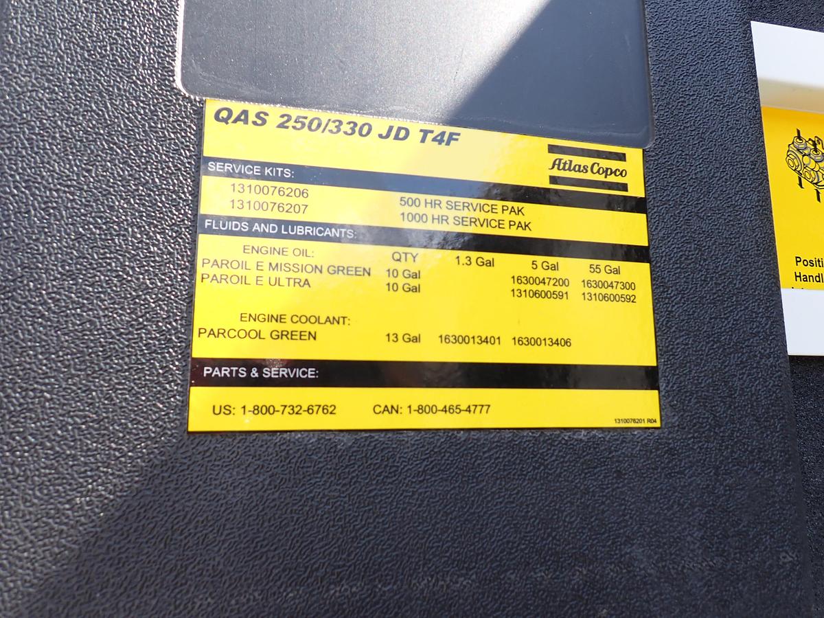 2024 Atlas Copco QAS250 UNUSED 200 KW Generator MANUFACTURER WARRANTY!