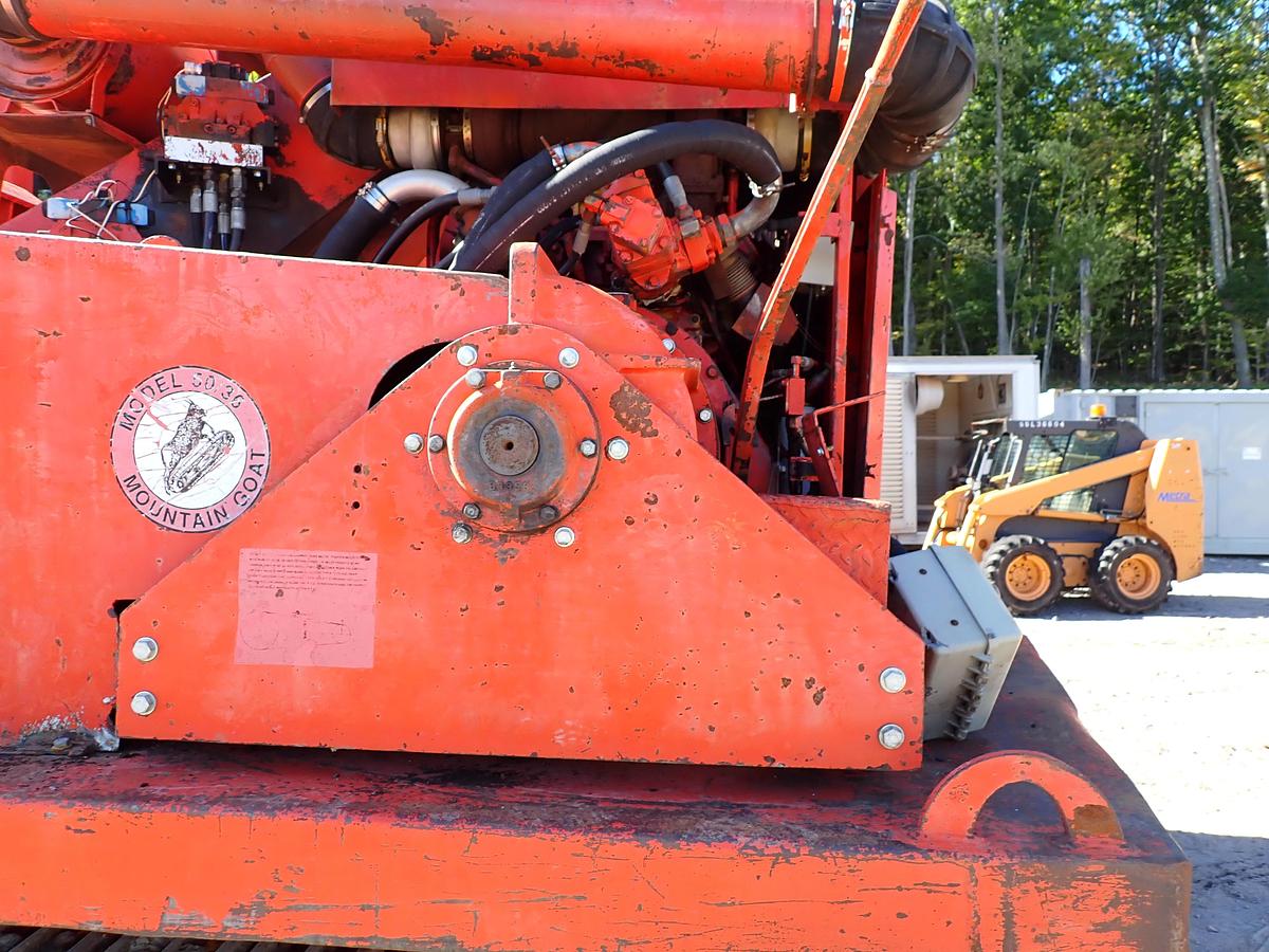 Used 2002 Morbark 50/36 Mountain Goat Whole Tree Chipper CAT 3412 Diesel