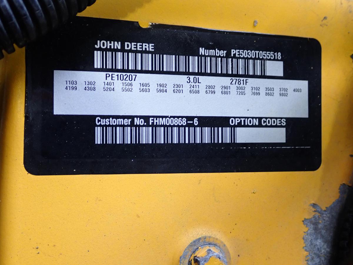 Used 2005 John Deere 5030TF270 Turbo Diesel Engine