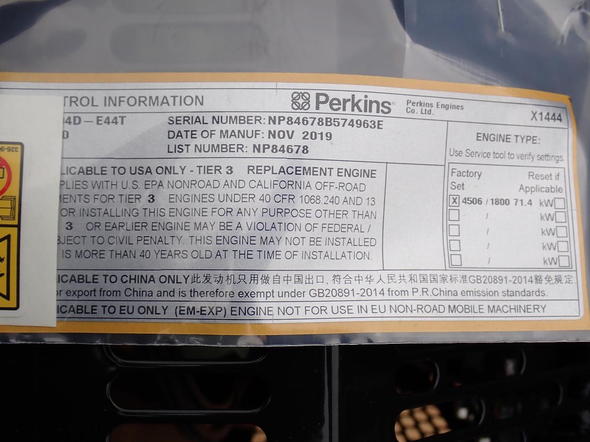 2019 Perkins 1104D-E44T Turbo Diesel Engine NP84678