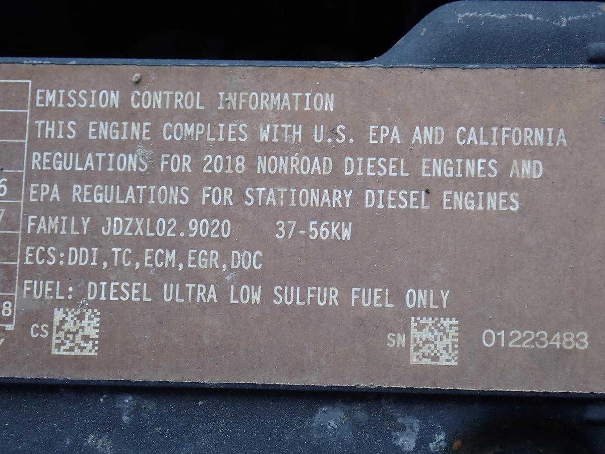 Used 2018 DEUTZ TD2.9 L4 Diesel Engine 74 HP 1419 HOURS