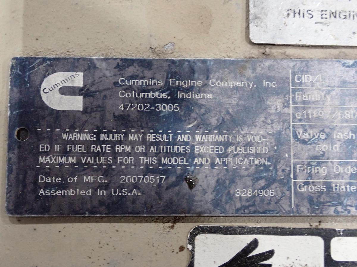 Used 2007 Cummins QSB 4.5 Turbo Diesel Engine CPL 8755