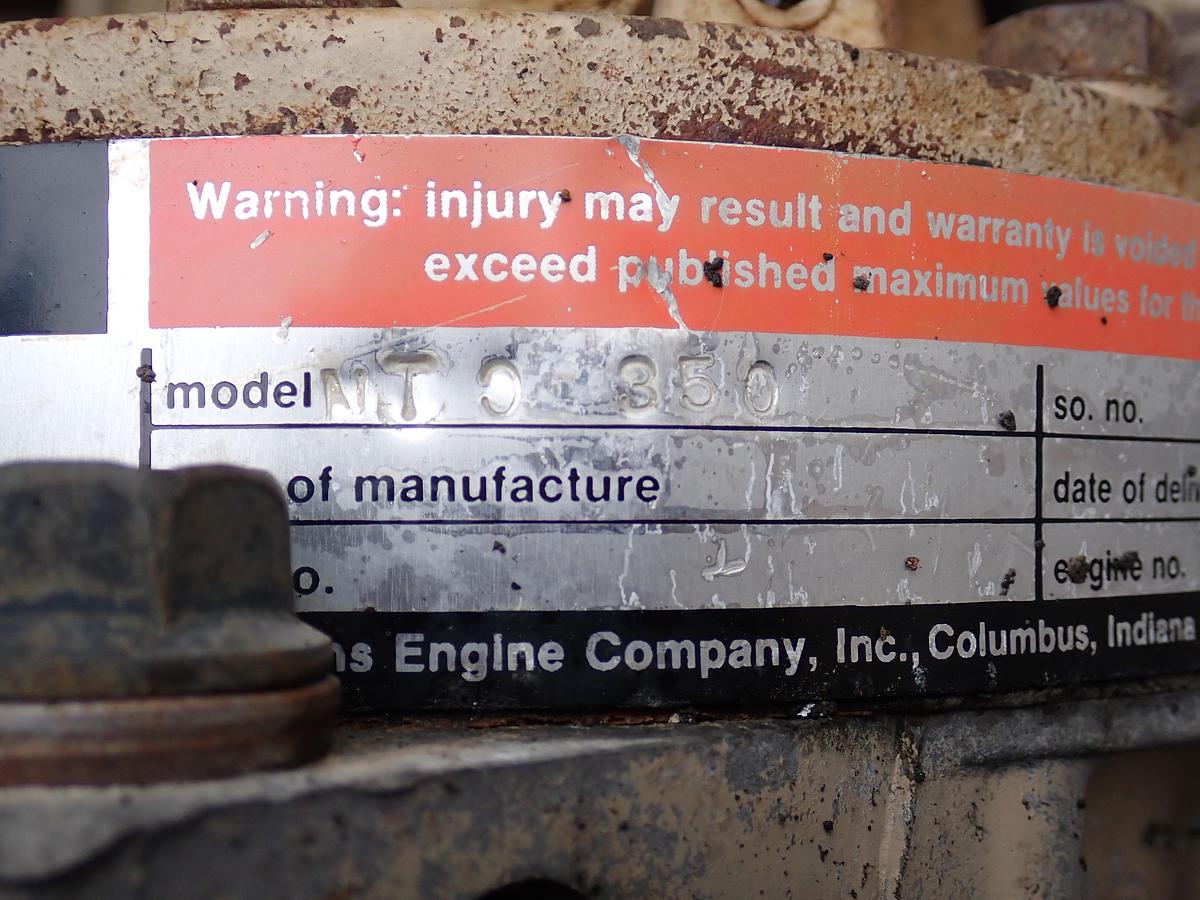 Used 1978 Cummins NTC-350 Big Cam 1 Diesel Engine CPL 327