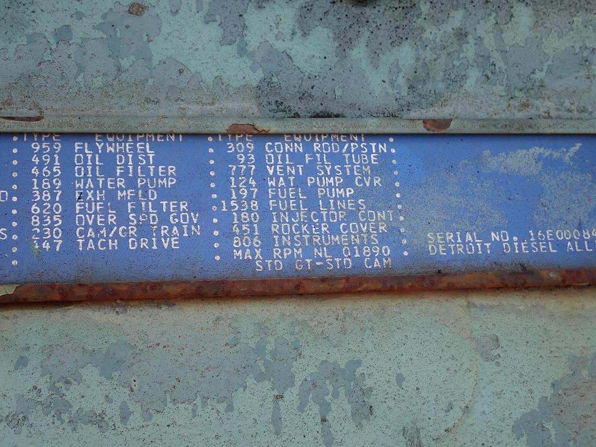 Used Detroit Diesel 16V149 TI Engine POWER UNIT 9163-7315