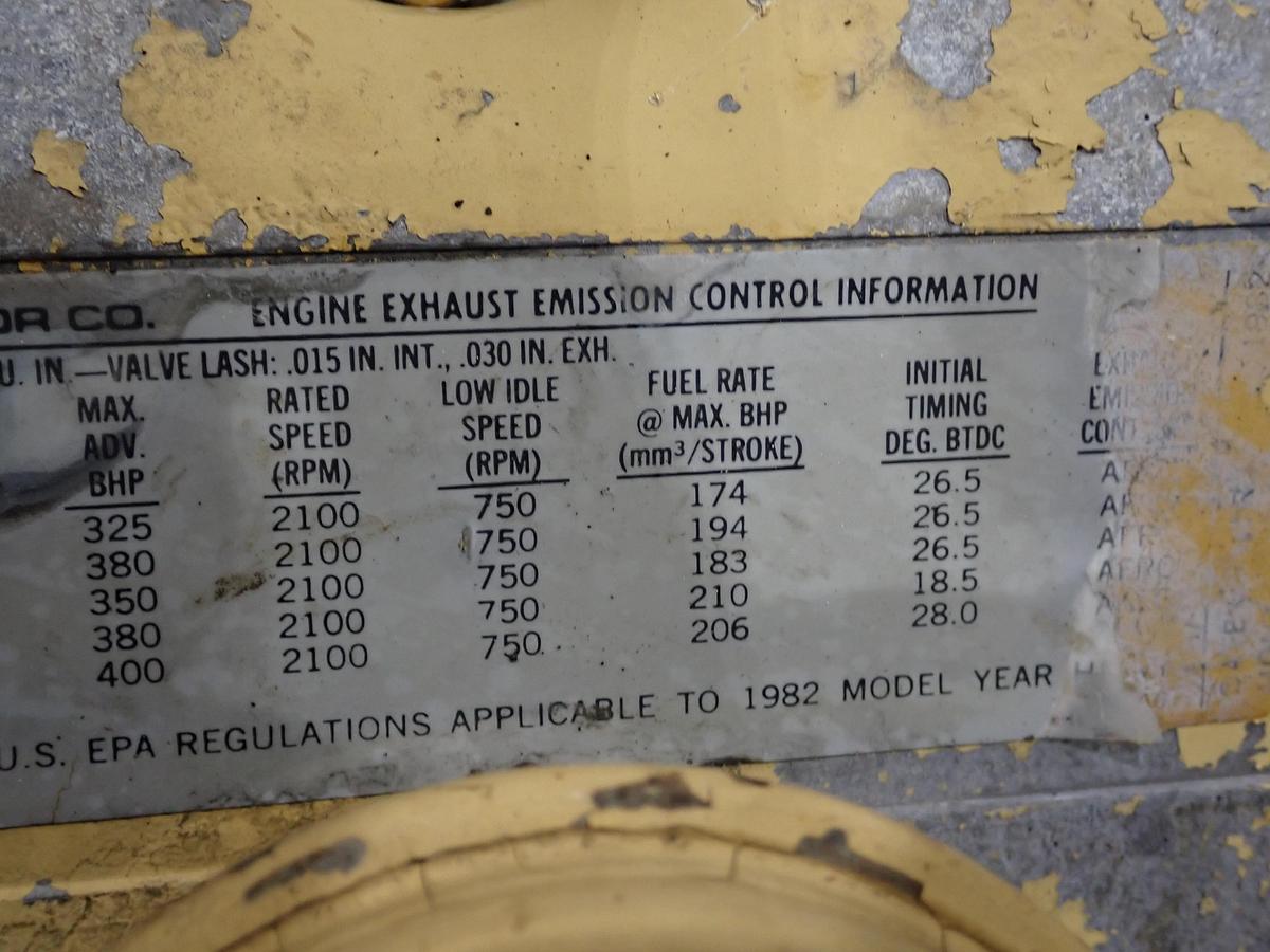 Used 1982 CAT 3406A Diesel Engine w/ JAKE BRAKES