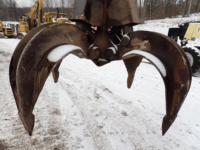 Used 2019 Fuchs MHL340 Material Handler w/ Anvil Rotating Grapple