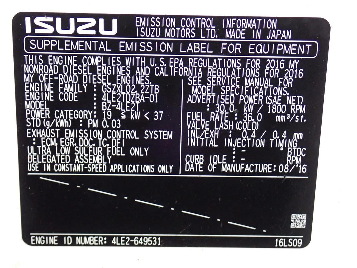 Used 2016 Multiquip DCA25SSIU4F 20 KW Generator