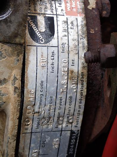 Used 1986 Cummins NTC-350 Low Flow Big Cam Truck Engine